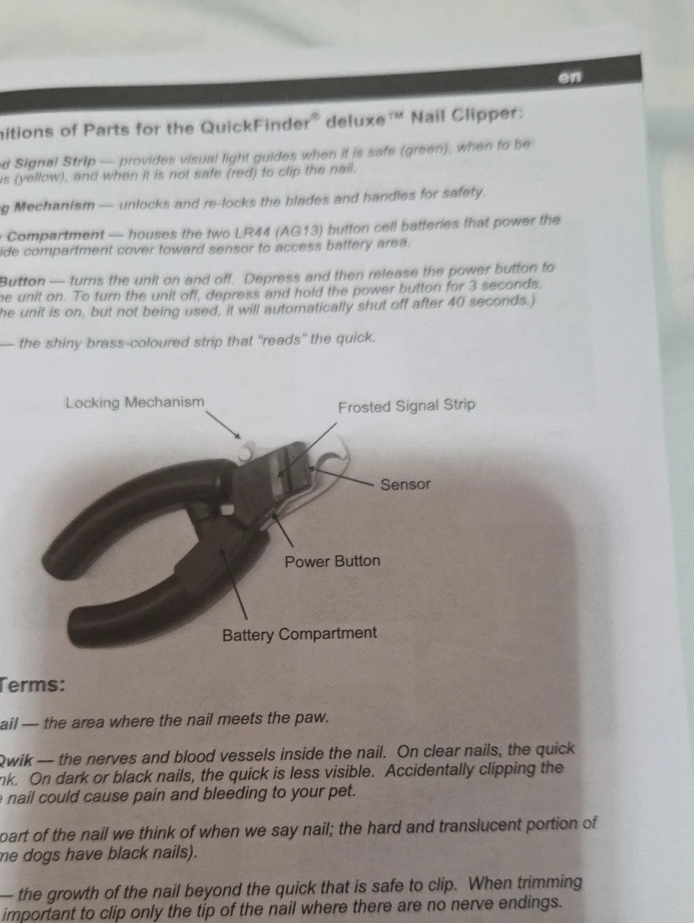Quickfinder Delux Dog Nail Clippers